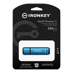 Kingston 256GB USB3.2 Gen1 C IronKey Vault Privacy 50C (IKVP50C/256GB) Flash Drive