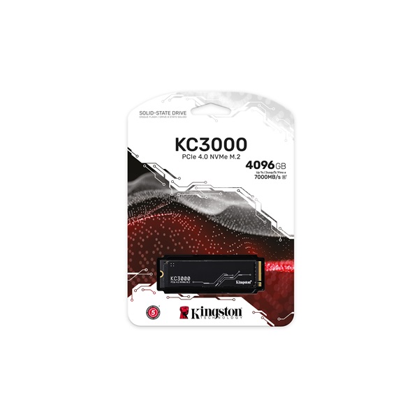 Kingston 4TB M.2 NVMe 2280 KC3000 (SKC3000D/4096G) SSD