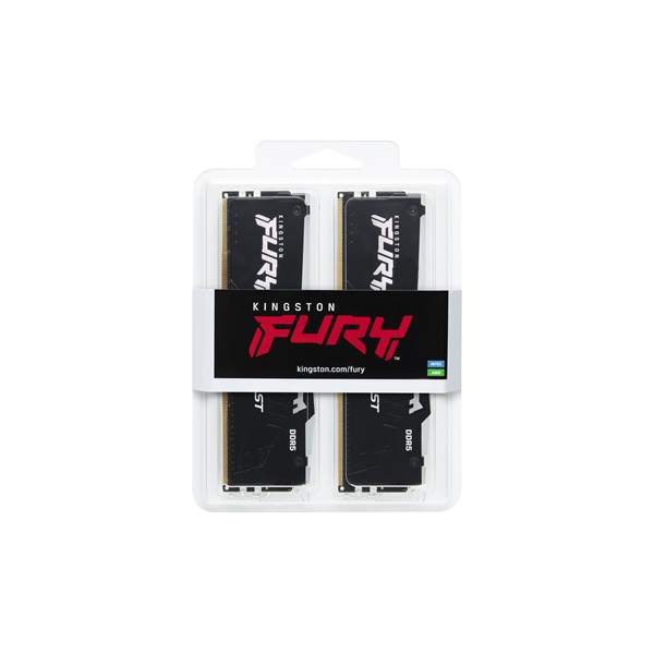 Kingston 64GB/5600MHz DDR-5 (Kit of 2) FURY Beast RGB (KF556C40BBAK2-64) memória