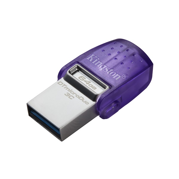 Kingston 64GB USB3.2 Gen1 C/USB3.2 Gen1 A DataTraveler microDuo 3C (DTDUO3CG3/64GB) Flash Drive