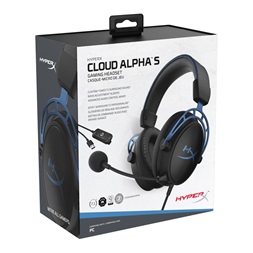 Kingston HyperX Cloud Alpha S 3,5 Jack kék-fekete gamer headset