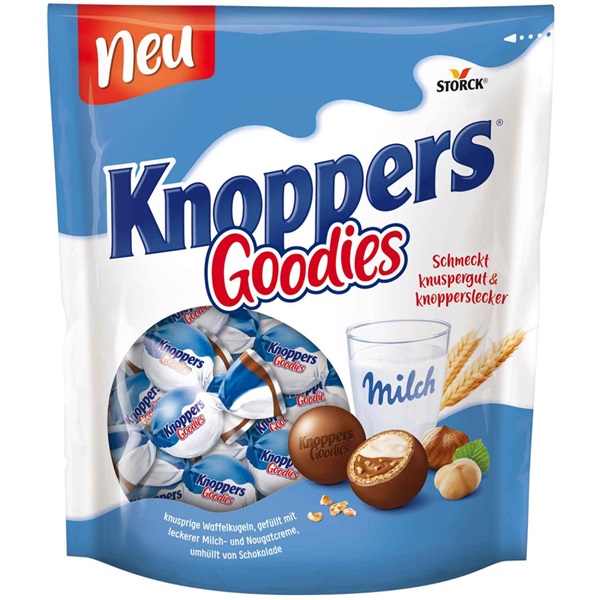 Knoppers Goodies 180g töltött ostyagolyó