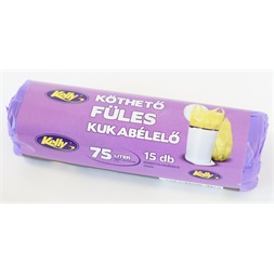 Köthető füles 75 literes /12 / 15db/roll kukabélelő