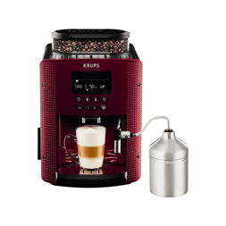 Krups EA816570 Essential tejtartóval piros automata espresszo kávéfőző