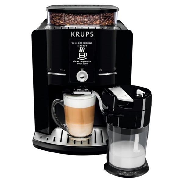 Krups EA829810 Latt`Espresso tejtartállyal fekete automata kávéfőző