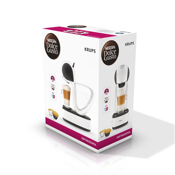 Krups KP170131 Infinissima Dolce Gusto fehér kapszulás kávéfőző