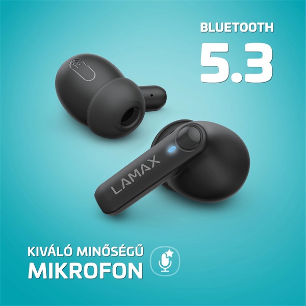 LAMAX Clips1 Play True Wireless Bluetooth fekete fülhallgató