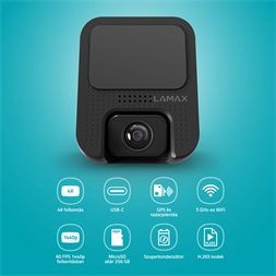 LAMAX F10 GPS 4K autós kamera