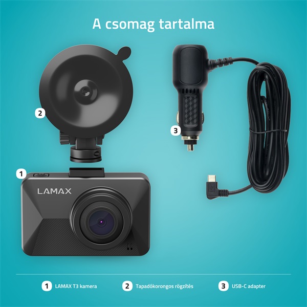 LAMAX T3 Full HD autós kamera