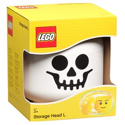 LEGO Csontváz tárolófej, nagy, fehér (8,5 literes)