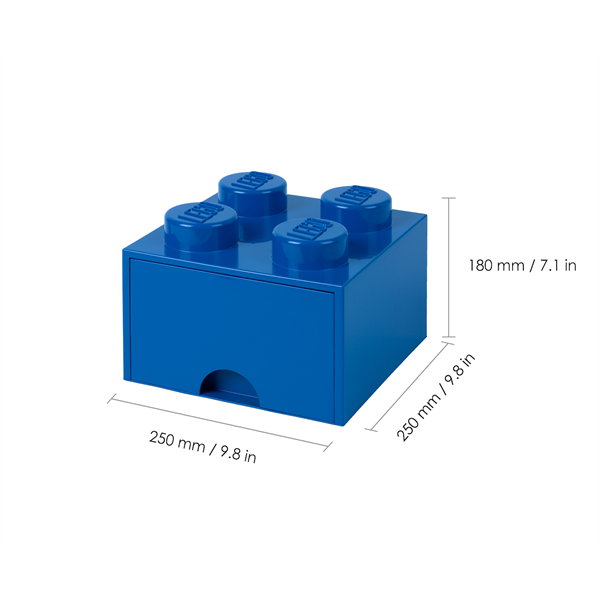 LEGO Fiókos tárolódoboz 2x2, kék