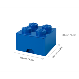 LEGO Fiókos tárolódoboz 2x2, kék