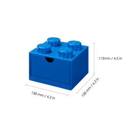 LEGO Fiókos tárolódoboz 2x2,kicsi,kék