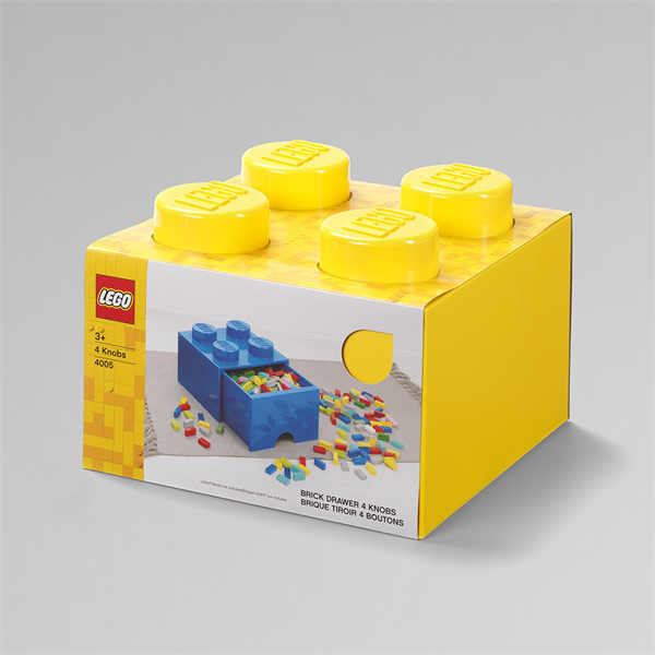 LEGO Fiókos tárolódoboz 2x2, sárga