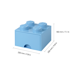 LEGO Fiókos tárolódoboz 2x2, világoskék