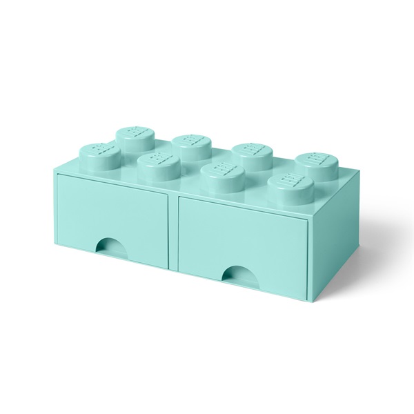 LEGO Fiókos tárolódoboz 2x4, Aqua