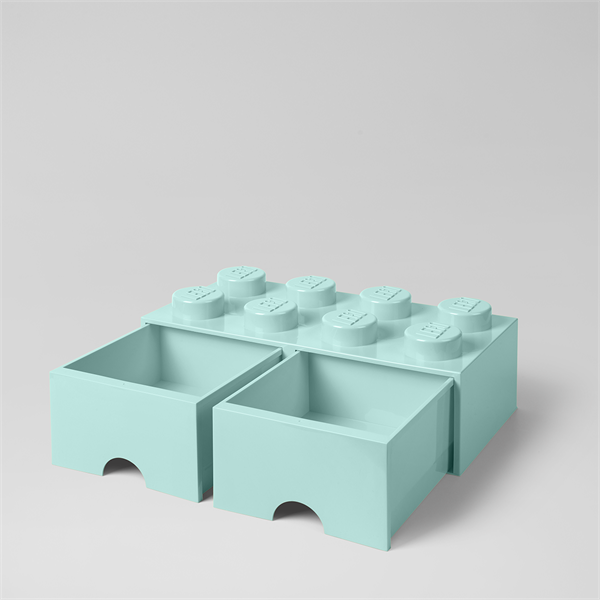 LEGO Fiókos tárolódoboz 2x4, Aqua