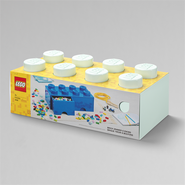 LEGO Fiókos tárolódoboz 2x4, Aqua