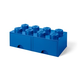 LEGO Fiókos tárolódoboz 2x4, kék