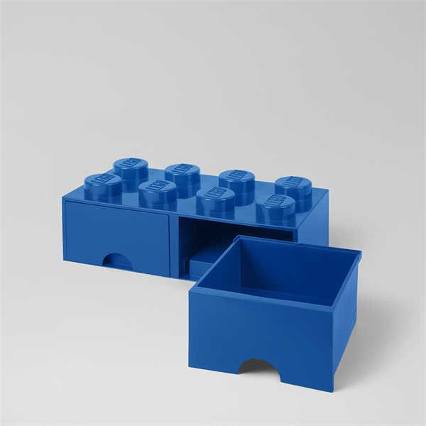 LEGO Fiókos tárolódoboz 2x4, kék