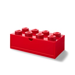 LEGO Fiókos tárolódoboz 2x4,kicsi,piros