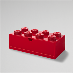 LEGO Fiókos tárolódoboz 2x4,kicsi,piros