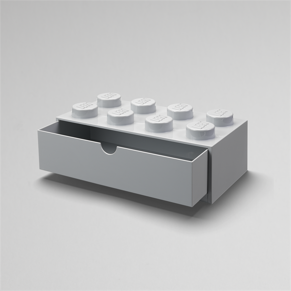 LEGO Fiókos tárolódoboz 2x4,kicsi, szürke