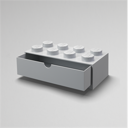 LEGO Fiókos tárolódoboz 2x4,kicsi, szürke