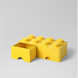 LEGO Fiókos tárolódoboz 2x4, sárga