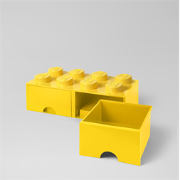 LEGO Fiókos tárolódoboz 2x4, sárga