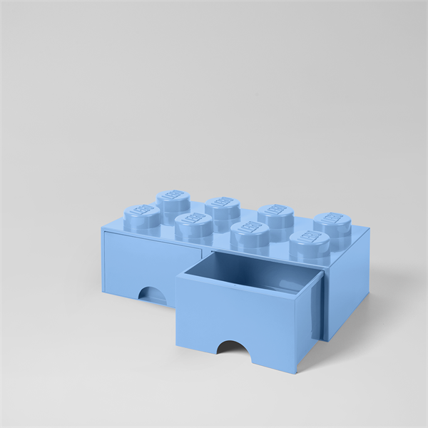 LEGO Fiókos tárolódoboz 2x4, világoskék