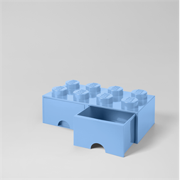 LEGO Fiókos tárolódoboz 2x4, világoskék