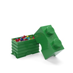 LEGO Tárolódoboz 2x1, zöld (2,6 literes)