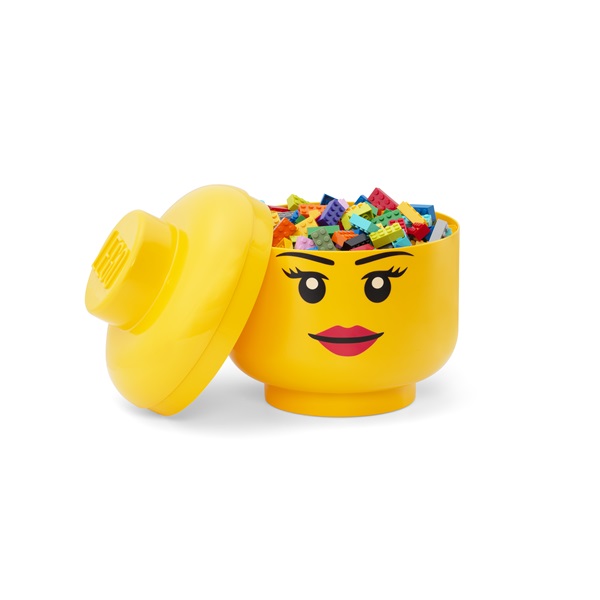 LEGO Lány tárolófej, nagy (8,5 literes)