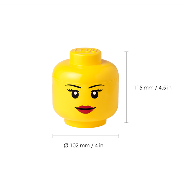 LEGO Tároló fej szett, mini, 4 db-os