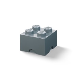 LEGO Tárolódoboz 2x2, sötét szürke (5,6 literes)