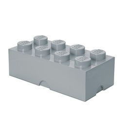 LEGO Tárolódoboz 2x4, szürke (16,9 literes)