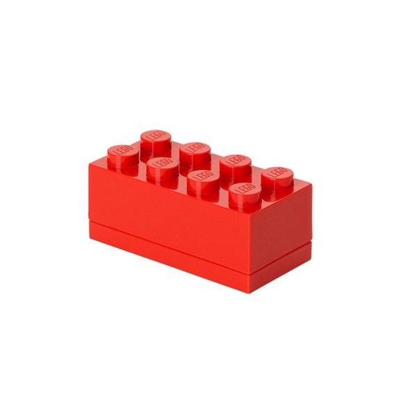 LEGO Tárolódoboz mini 2x4, piros