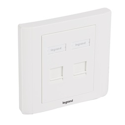 Legrand 632795 Linkeo 2xRJ45 keystone port fogadására süllyesztett szerelvény