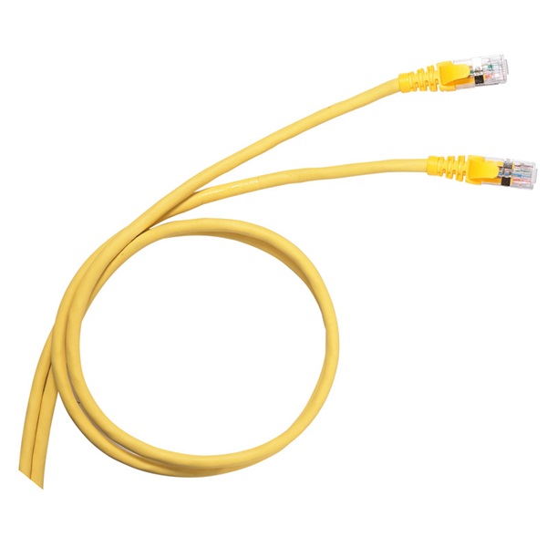 Legrand Cat6A (S/FTP) sárga 5 méter LCS3 árnyékolt patch kábel