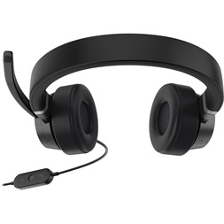 LENOVO Go Wired ANC (Thunder Black) fekete headset