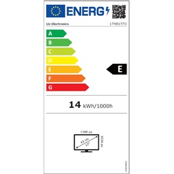 LG 17" 17MB15T-B LCD érintőképernyős monitor