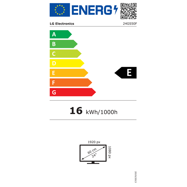 LG 24" 24GS50F-B FHD VA 180Hz HDMI/DP gamer monitor