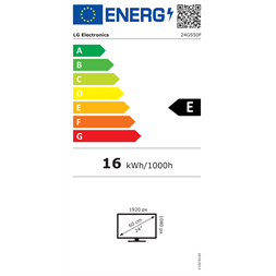 LG 24" 24GS50F-B FHD VA 180Hz HDMI/DP gamer monitor