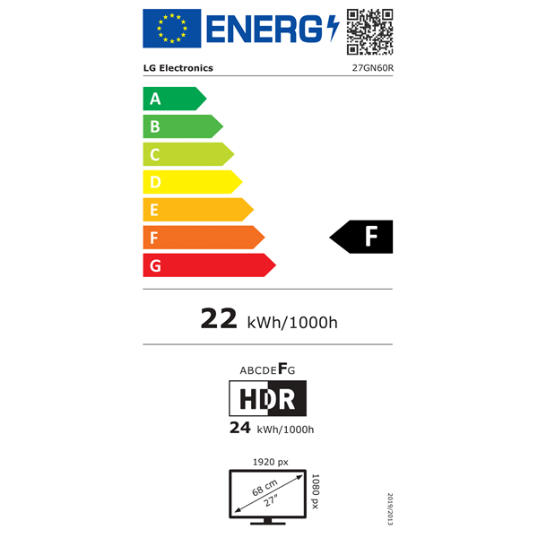 LG 27" 27GN60R FHD IPS 144Hz HDMI/DP fekete gamer monitor