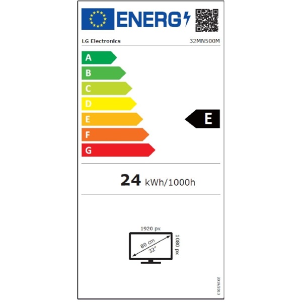 LG 31,5" 32MN500M-B FHD IPS 75Hz HDMI monitor