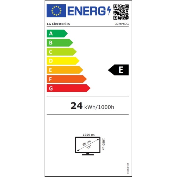 LG 31,5" 32MP60G-B FHD IPS 75Hz HDMI/DisplayPort monitor