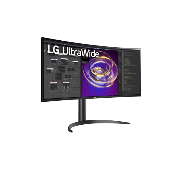 LG 34" 34WP85CP-B UWQHD IPS HDMI/DP/USB-C/USB ívelt monitor