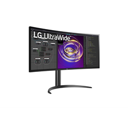 LG 34" 34WP85CP-B UWQHD IPS HDMI/DP/USB-C/USB ívelt monitor