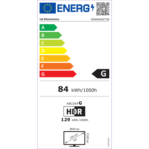 LG 55" 55NANO82T3B 4K UHD HDR NanoCell Smart TV